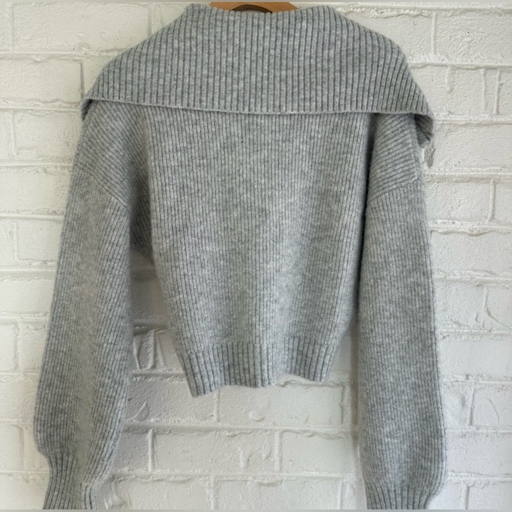 Hers & Mine Zip Up Crop Sweater - Picture 10 of 12